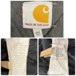 【曜日割引対象外】 カーハート Carhartt USA製 アクティブジャケット ダック ジャケット ブラック 4XLサイズ 201MT-4606 VB