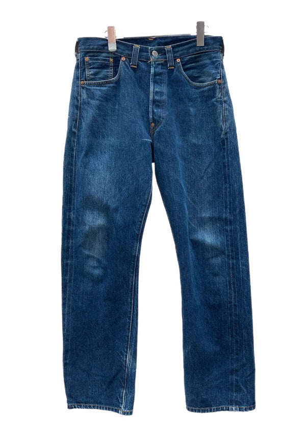 リーバイス Levi's 90s 90年代 501XXc USA製 555 バレンシア 37モデル 復刻 LVC ジーパン ジーンズ 紺 青 無地 デニム ネイビー W33 L36 104MB-321
