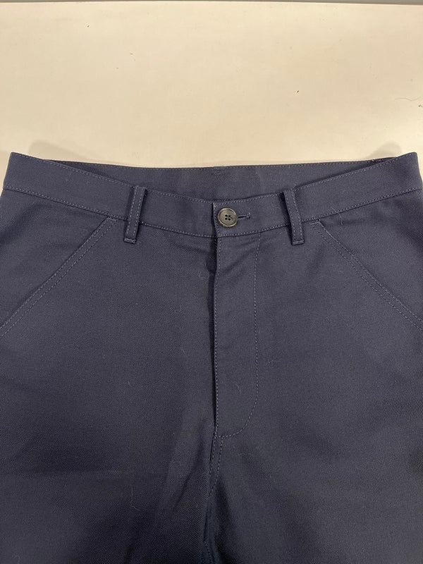 コムデギャルソン COMME des GARCONS COMME des GARCONS SHIRT フランス製 切り替えダブルニー ウールパンツ 紺 S20160 スラックス ネイビー XS 101MB-767