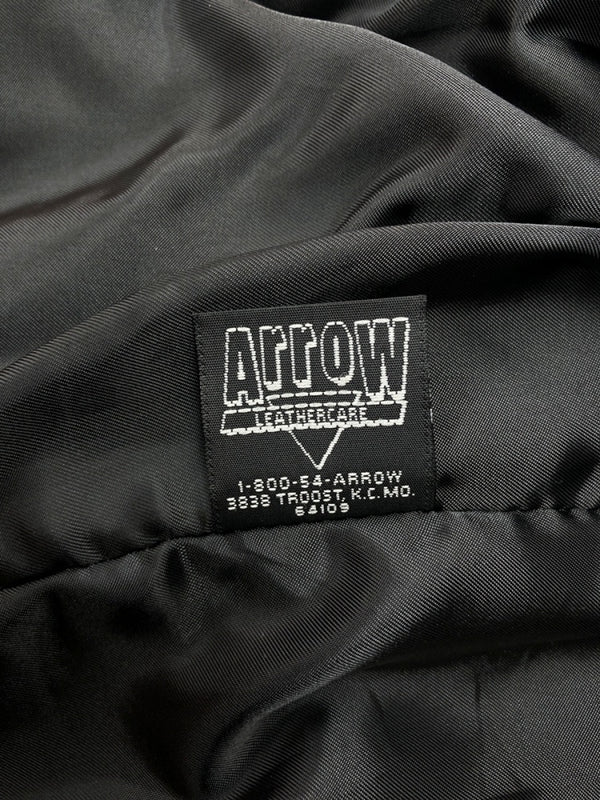 ショット SCHOTT LEATHER JACKET レザー ジャケット シングル ライダース バイカー レーサー アウトドア USA製 アウター 黒 サイズ 34 ジャケット 無地 ブラック 104MT-1693