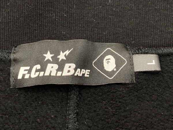 アベイシングエイプ A BATHING APE × F.C.Real Bristol エフシーレアルブリストル Shark Pants シャーク スウェット パンツ 黒 プリント 001PTF231902X ボトムスその他 ブラック Lサイズ 104MB-364