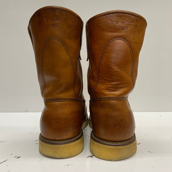 【曜日割引対象外】 レッドウィング RED WING 90's ペコスブーツ 緑犬タグ 犬刻印 97年製 7D 866 メンズ靴 ブーツ ペコスタイプ ブラウン 25cmサイズ 201-shoes1592 VB