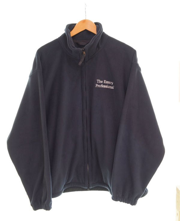 エンノイプロフェッショナル The Ennoy Professional 24AW Polartec Fleece Jacket フロントロゴ刺繍 ポーラテック フリースジャケット   AW24BRENCT04LP ジャケット ネイビー Lサイズ 103MT-2508