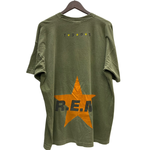 【曜日割引対象外】 ヴィンテージ vintage 90's R.E.M. FRUIT OF THE LOOM Monster Promotion Star Tシャツ カーキ XLサイズ 201MT-4283 VB