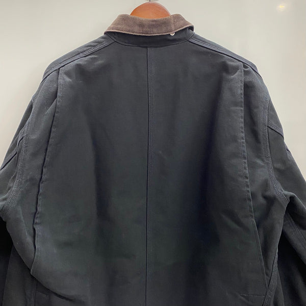 【曜日割引対象外】 カーハート Carhartt ミシガンチョアコート カバーオール ブランケットライナー ダック ジャケット ブラック 201MT-4466 VB