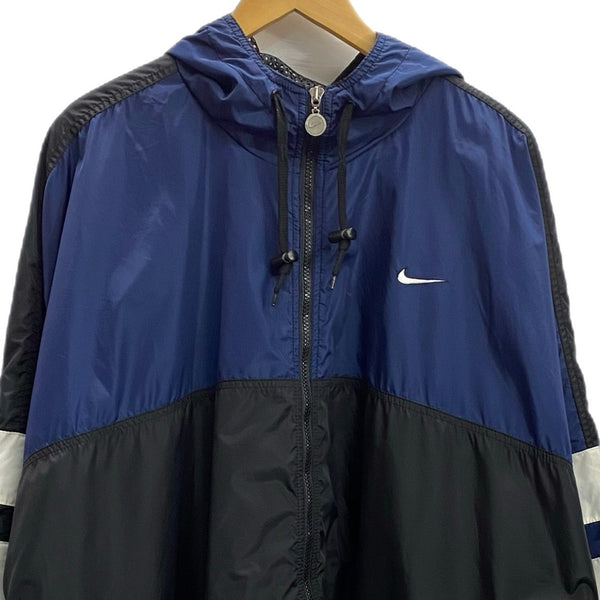ナイキ NIKE 90's 90s 90年代 ZIP HOODIE NYLON JACKET ジャケット ネイビー XLサイズ 201MT-3711