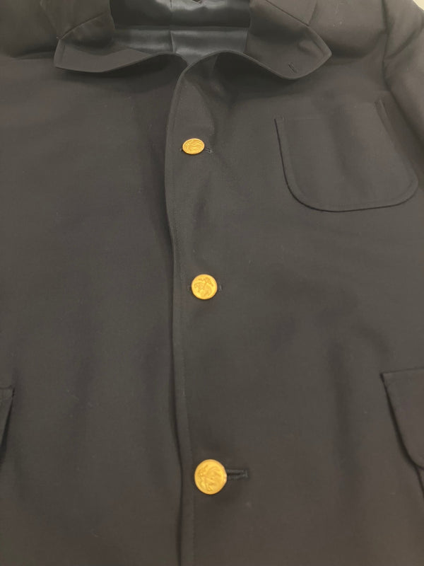 ブルックスブラザーズ Brooks Brothers 紺ブレ 金ボタン シングルブレスト 3つボタン パッチポケット テーラードジャケット ブレザー 日本製 44REG ジャケット ネイビー 101MT-5134