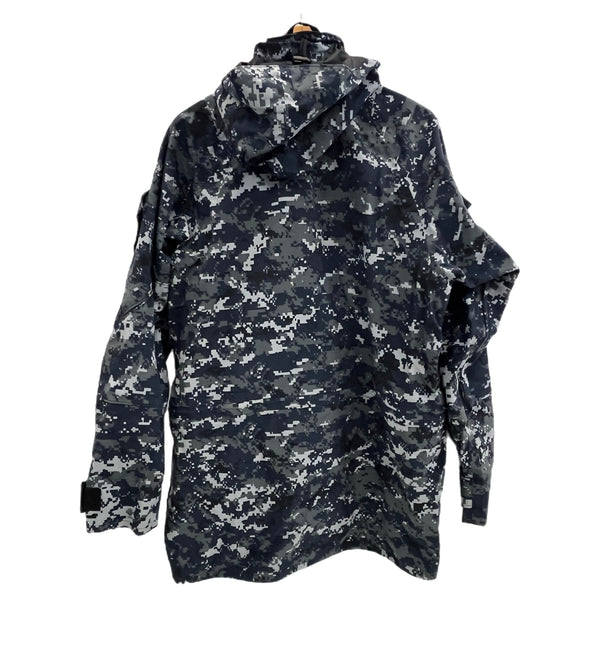 ミリタリー MILITARY US NAVY NWU デジタルカモ 迷彩 GORE-TEX ゴアテックスパーカー SPM1C1-14-D-1016 SMALL-LONG ジャケット ネイビー Sサイズ 101MT-4720