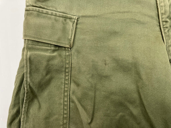 ミリタリー Military 60s 60年代 M-51 フィールドパンツ 後期 U.S.ARMY アメリカ軍 Vintage ヴィンテージ 緑 R-XS 無地 カーゴパンツ カーキ Regular X-small 104MB-310