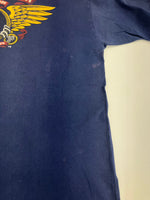 パウエル ペラルタ POWELL PERALTA 00's SKATEBRADS ロゴ 両面 プリント Tシャツ ネイビー Mサイズ 101MT-4240