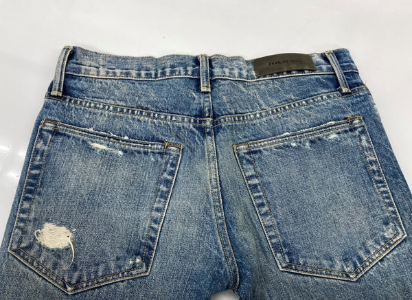 フィアオブゴッド FEAR OF GOD 4th Collection Selvedge Denim Vintage Indigo Jean セルビッジ デニム ヴィンテージ インディゴ ジーン 青 無地 デニム ブルー 104MB-318