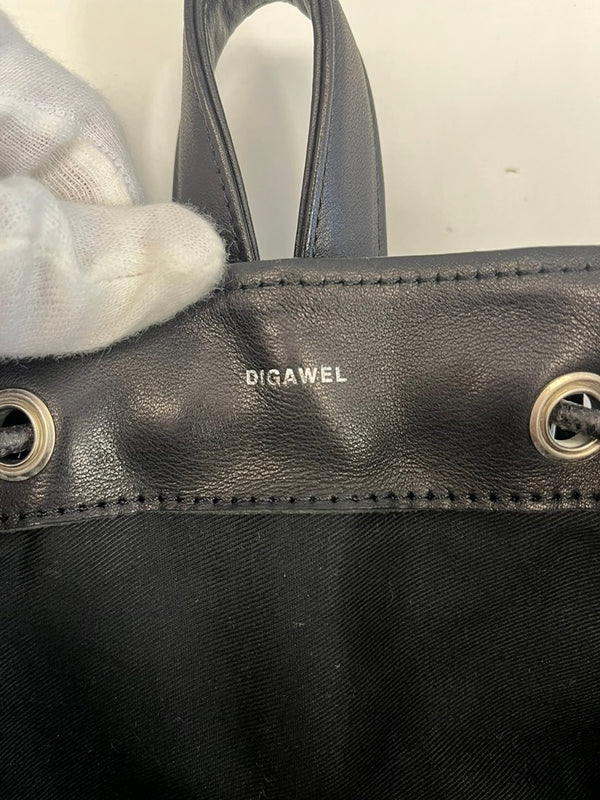 ディガウェル DIGAWEL カウレザー バケツバックパック 黒 バッグ メンズバッグ バックパック・リュック ブラック 101bag-190