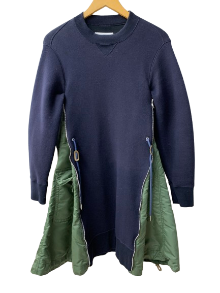 サカイ sacai Sponge Sweat MA-1 Dress スポンジスウェットカラー SCW