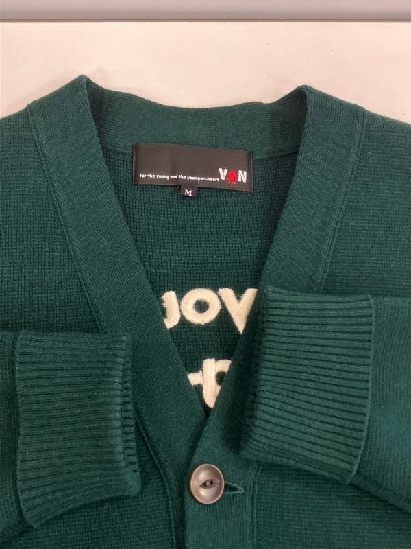 ヴァンヂャケット VAN Jacket INC. 70th ANNIVERSARY 70周年記念 レタード カーディガン カーディガン グリーン Mサイズ 101MT-3802