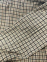 ヴィンテージ vintage 60's~ 60年代～ TOWN CRAFT J.C.Penney プリントネルシャツ チェック オープンカラー ボックス 開襟 ループカラー タウンクラフト 長袖シャツ グリーン Mサイズ 101MT-4977