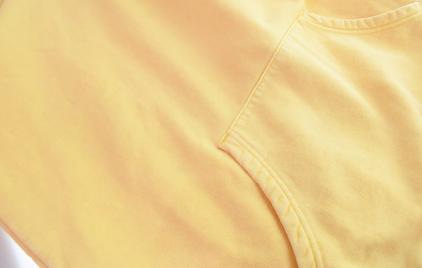 シュプリーム SUPREME 17SS Overdyed Hooded Sweatshirt オーバーダイ スウェットプルオーバーパーカー  パーカ イエロー Mサイズ 103MT-3338