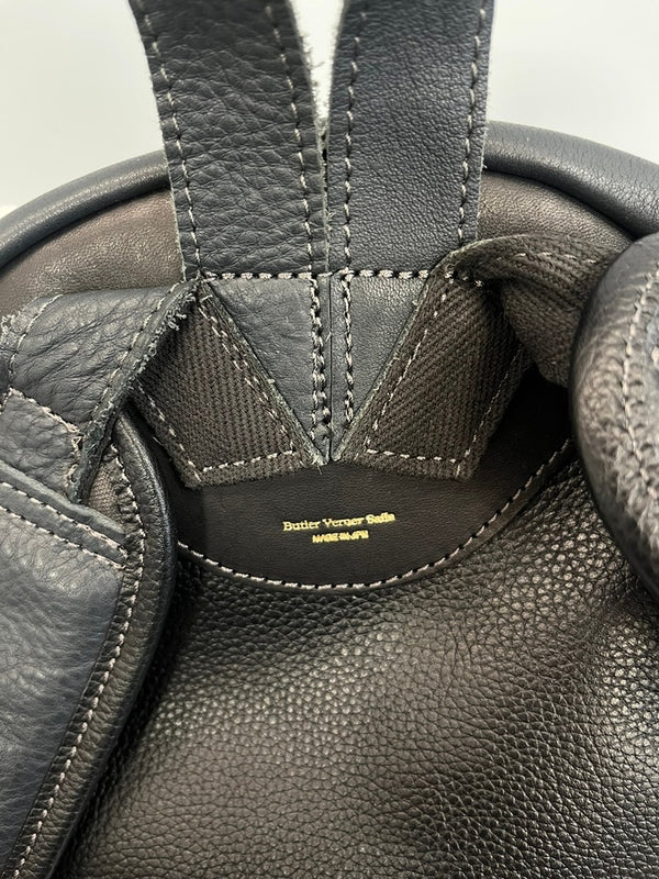 バトラーヴァーナーセイルス Butler Verner Sails ヌメ革 シュリンクレザーリュック  黒  JA-1992 バッグ メンズバッグ バックパック・リュック ブラック 101bag-191