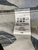 バッズプール BUDSPOOL GAKKIN 廻り花 ハワイアンシャツ 開襟 半袖シャツ グレー Mサイズ 101MT-3964
