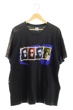 バンドTシャツ BAND-T 90s 90's 90年代 VAN HALEN オフィシャル BALANCE 1995 ツアーTシャツ ヴァンヘイレン シングルステッチ フェード Tシャツ ブラック LLサイズ 103MT-1328