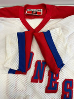 ヴィンテージ vintage 90s 90's ROLLING STONES 97-98 USA ツアーグッズ USA製 ゲームシャツ メッシュ ワッペン 白 ONE SIZE ロンT ホワイト 101MT-5250