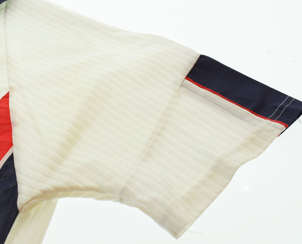 アンブロ UMBRO 90s 90's 97~99シーズンユニフォーム イングランド代表 ゲームシャツ サッカーシャツ 半袖ポロシャツ ホワイト Lサイズ 103MT-2518