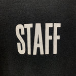 ヴェトモン VETEMENTS 再構築 STAFFTee WSS17HA8 Tシャツ ブラック Sサイズ 201MT-3957