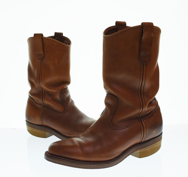 レッドウィング RED WING PECOS  ペコス ウエスタン BOOTS ブーツ 90's 90年代 羽タグ メンズ靴 ブーツ ワーク ブラウン 7 103S-1240
