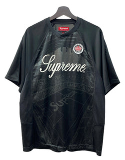 シュプリーム SUPREME 24SS Jacquard Soccer Jersey ジャカード サッカー ジャージ スポーツ ピッチ 半袖 黒 Tシャツ ロゴ ブラック Mサイズ 104MT-2103