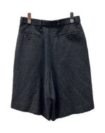 ドリスヴァンノッテン DRIES VAN NOTEN WIDE HALF PANTS ワイド ハーフ パンツ ジップフライ ショート タック 灰 ストライプ 020915-8223-901 ハーフパンツ グレー サイズ 46 104MB-256