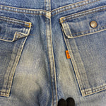 【曜日割引対象外】 リーバイス Levi's 70's ブッシュパンツ BIG E オレンジタブ デニム ブルー W27サイズ 201MB-1088 VB