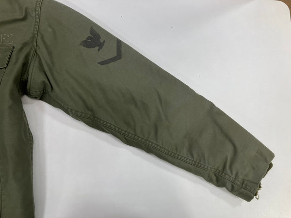 ミリタリー military 80's 80年代 US NAVY 米軍実物 A-2 デッキジャケット VINTAGE ヴィンテージ ジャケット カーキ Sサイズ 101MT-5037