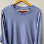 シュプリーム SUPREME Small Box l/s tee ロンT ブルー Mサイズ 201MT-4319