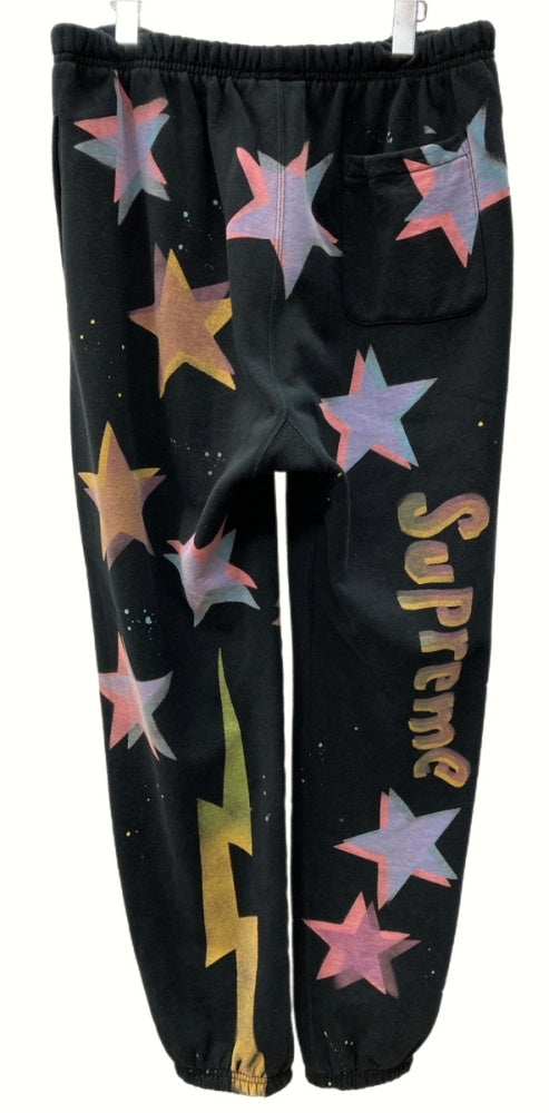 シュプリーム SUPREME 21SS Gonz Stars Sweatpant スウェットパンツ 裏起毛 スター 星 BLACK 黒 ボトムスその他 ロゴ ブラック Large 104MB-34