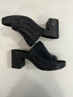 ディーゼル DIESEL ロゴ ラバー ヒールサンダル 黒 レディース靴 サンダル その他 ブラック サイズ38 101sh-2395