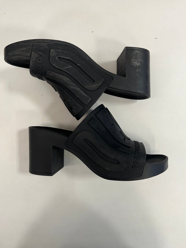 ディーゼル DIESEL ロゴ ラバー ヒールサンダル 黒 レディース靴 サンダル その他 ブラック サイズ38 101sh-2395