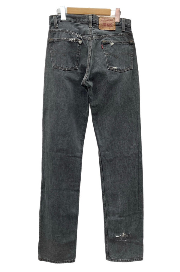 リーバイス Levi's 90s 90年代 501 先染め BLACK USA製 ジーパン ジーンズ 黒 無地 デニム ブラック W30 L36 104MB-322
