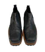 コムデギャルソン COMME des GARCONS HOMME PLUS オムプリュス パッチワークレザーサイドゴアブーツ 黒 メンズ靴 ブーツ サイドゴア ブラック 26cm 101sh-2278