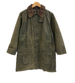 バブアー BARBOUR 90's 90年代 3ワラント GAMEFAIR ゲームフェア ワックス コットン オイルドジャケット ハーフコート VINTAGE ヴィンテージ A123 C38 ジャケット カーキ 101MT-5236
