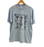 ヴィンテージ vintage 90’s 90年代 Alice in Wonderland 不思議の国のアリス 絵本 シングルステッチ MADE IN USA アメリカ製 Tシャツ ブルー Lサイズ 101MT-4226