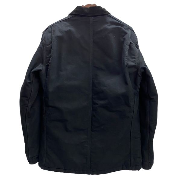 【曜日割引対象外】 カーハート Carhartt トラディショナルコート 企業ロゴ ダック ジャケット ブラック Sサイズ 201MT-4607 VB