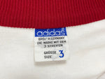 アディダス adidas トラックジャケット 西ドイツ デサント製 DESCENTE 60's～70's 60s～70s 白 赤 ADS-3F サイズ 3 ジャージ ライン ホワイト 101MT-2431