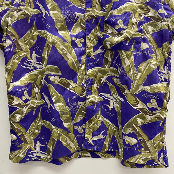 【曜日割引対象外】 パタゴニア PATAGONIA 90's pataloha バナナラマ アロハシャツ 半袖シャツ ネイビー XLサイズ 201MT-4396 VB