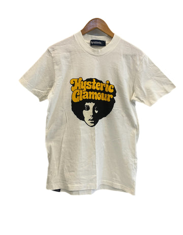 ヒステリックグラマー HYSTERIC GLAMOUR HYSTERIC ヒステリック アフロガール  ロゴ プリントＴシャツ 白 Tシャツ ホワイト Ｓサイズ 101LT-256