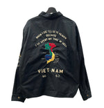 テーラー東洋 TAILOR TOYO Mid 1960s Style Cotton Vietnam Jacket VIETNAM MAP ベトナムジャケット ベトジャン 黒 TT15493 ジャケット 刺繍 ブラック Lサイズ 104MT-1271