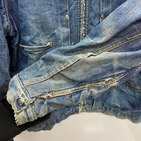 【曜日割引対象外】 ヴィンテージ vintage 50's 60's MONTGOMERY WARD 101 DENIM JACKET ブランケット付き フルジップ ジャケット ブルー 201MT-3680 VB