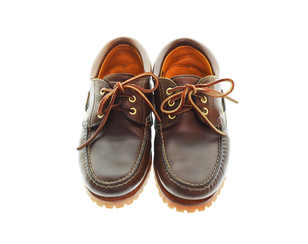 ティンバーランド Timberland 3EYE CLASSIC LUG スリーアイ クラシック ラグ AUTHENTIC HANDSEWN BOAT SHOE  30003 メンズ靴 デッキシューズ ブラウン 8.5M 103S-1019