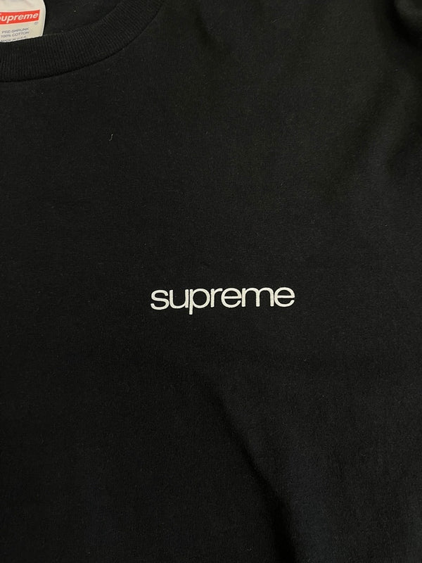 シュプリーム SUPREME ロゴプリント Tee 半袖カットソー 黒 XL Tシャツ ブラック LLサイズ 101MT-4771