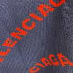 バレンシアガ BALENCIAGA 18SS 555279 セーター ネイビー Mサイズ 201MT-4186