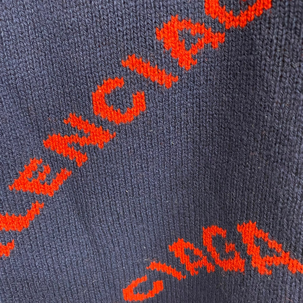 バレンシアガ BALENCIAGA 18SS 555279 セーター ネイビー Mサイズ 201MT-4186