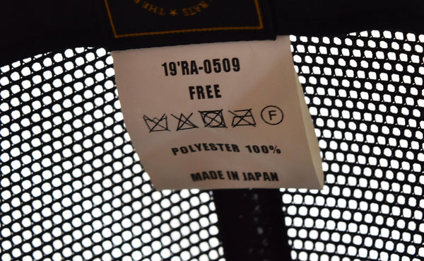 ラッツ  RATS WAY OF LIFE MESH CAP メッシュキャップ 黒 19RA-0509  帽子 メンズ帽子 キャップ ブラック フリーサイズ 103H-46